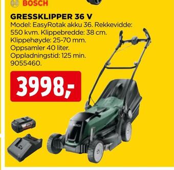 jem & fix Gressklipper 36 v tilbud