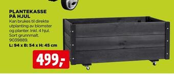 jem & fix Plantekasse på hjul tilbud