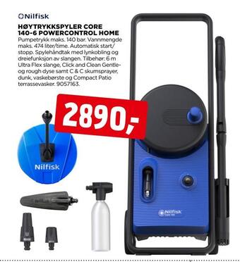 jem & fix Høytrykkspyler core 140-6 powercontrol home tilbud
