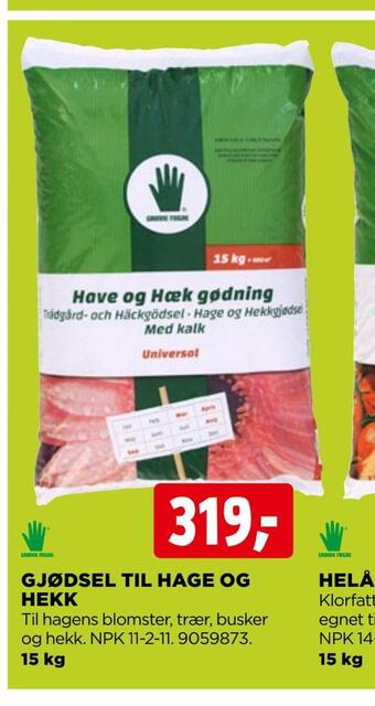 jem & fix Gjødsel til hage og hekk tilbud