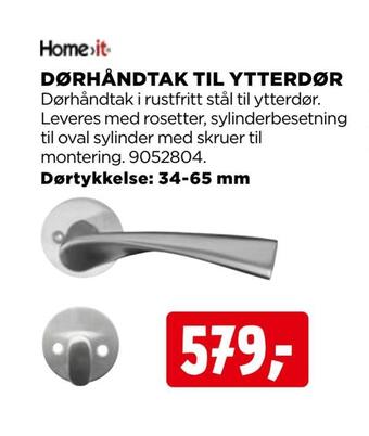 jem & fix Dørhåndtak til ytterdør tilbud