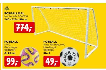jem & fix Fotballmål tilbud