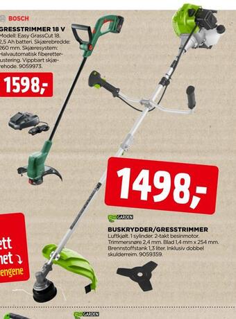 jem & fix Buskrydder/gresstrimmer tilbud