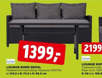 jem & fix Lounge bord seoul tilbud