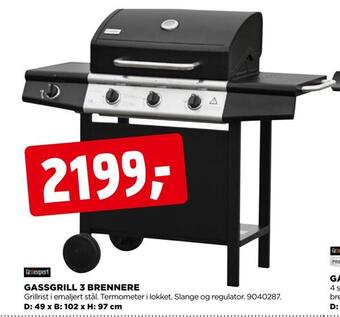 jem & fix Gassgrill 3 brennere tilbud