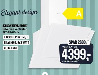 Skousen Silverline ventilator pe343-60hv tilbud