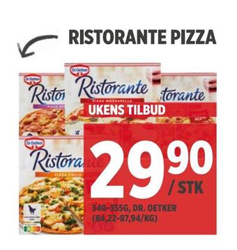Meny Ristorante pizza tilbud