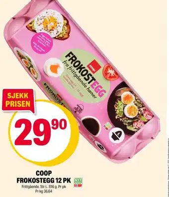 Coop Extra COOP FROKOSTEGG 12 PK NYT tilbud