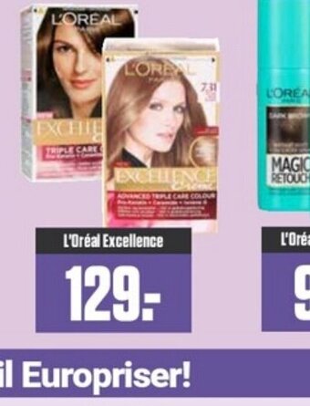 Europris L'Oréal Excellence tilbud