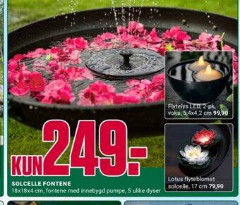 Europris SOLCELLE FONTENE tilbud