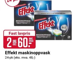 Europris Effekt maskinoppvask tilbud