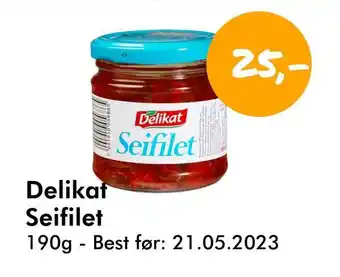Havaristen Delikat seifilet tilbud