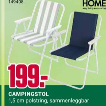 Europris Home campingstol tilbud