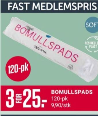 Europris Soft bomullspads tilbud
