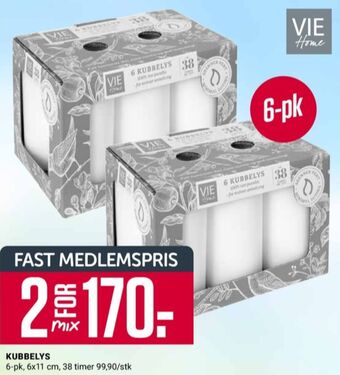Europris Vie home kubbelys tilbud