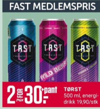 Europris Tørst energidrikk tilbud