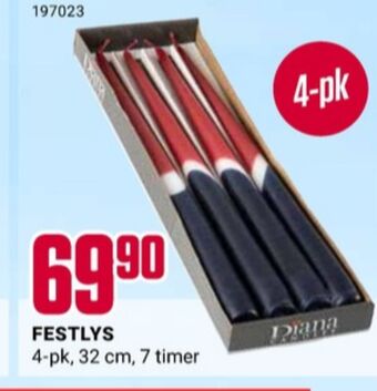 Europris Diana candles lys tilbud