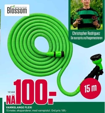 Europris Blossom hageslange tilbud