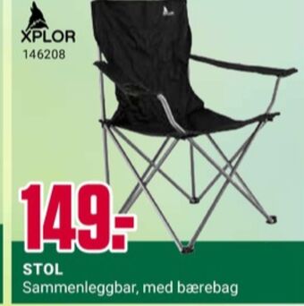 Europris Xplor campingstol tilbud
