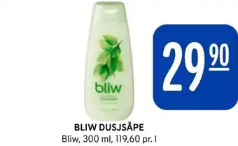 Rema 1000 BLIW DUSJSÅPE Bliw, 300 ml, 119,60 pr. 1 tilbud