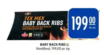 Rema 1000 BABY BACK RIBS Nordfjord tilbud