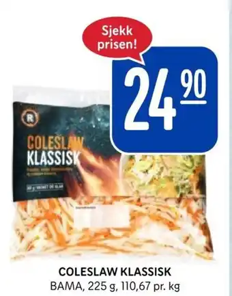 Rema 1000 COLESLAW KLASSISK BAMA, 225 g tilbud