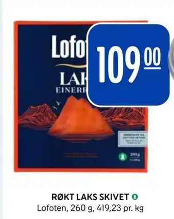Rema 1000 RØKT LAKS SKIVET O Lofoten, 260 g tilbud