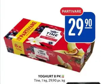 Rema 1000 YOGHURT 8 PK Tine, 1 kg tilbud