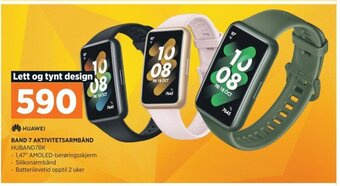 POWER HUAWEI BAND 7 AKTIVITETSARMBÅND HUBAND7BK tilbud