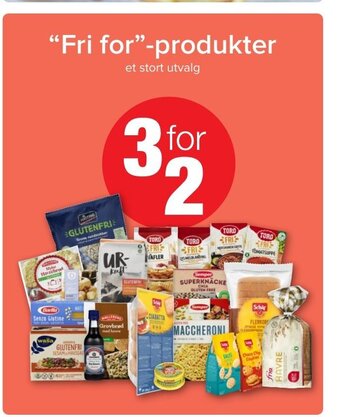 Spar "Fri for"-produkter tilbud