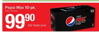 Spar Pepsi Max 10-pk. tilbud