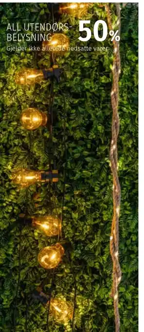 Nille ALL UTENDØRS BELYSNING tilbud