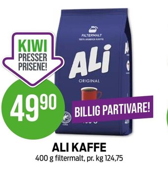 Kiwi ALI KAFFE tilbud