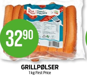 Kiwi GRILLPØLSER 1 kg First Price tilbud