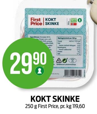 Kiwi KOKT SKINKE 250 g First Price tilbud