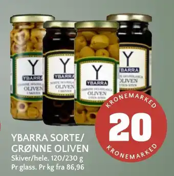 Coop Mega Ybarra sorte/ grønne oliven tilbud