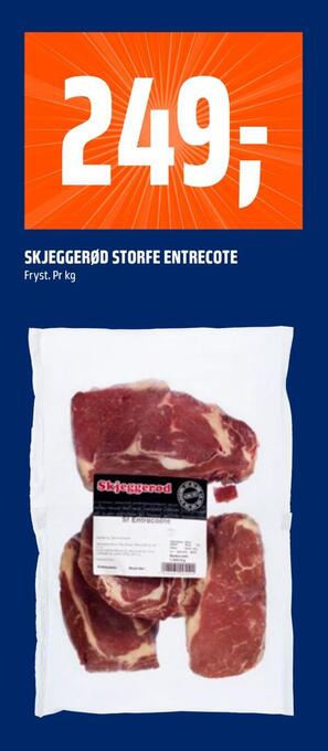 Coop Obs Skjeggerød storfe entrecote tilbud