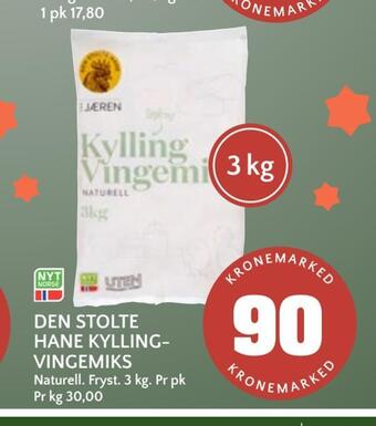 Coop Mega Den stolte hane kyllingvingemiks tilbud