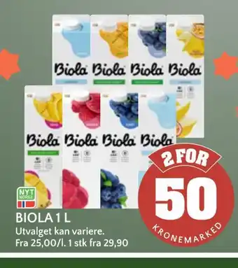 Coop Mega Biola 1 l tilbud