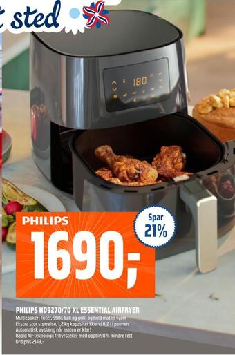 Coop Obs Philips hd9270/70 xl essential airfryer tilbud