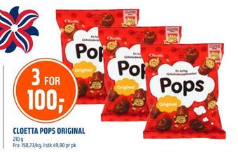 Coop Obs Cloetta pops original tilbud