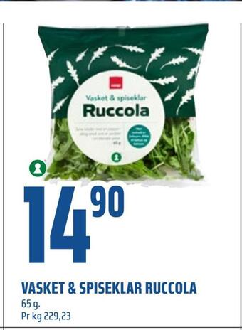 Coop Obs Vasket & spiseklar ruccola tilbud