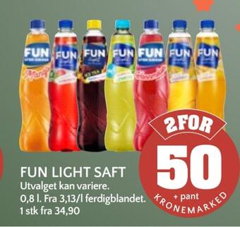 Coop Mega Fun light saft tilbud
