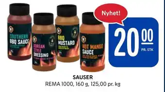 Rema 1000 Sauser tilbud