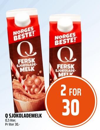 Coop Obs Q sjokolademelk tilbud
