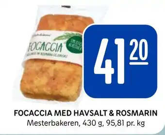 Rema 1000 Focaccia med havsalt & rosmarin tilbud
