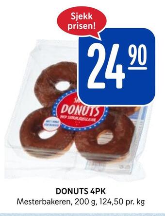 Rema 1000 Donuts 4pk tilbud