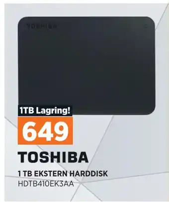 POWER Toshiba1 tb ekstern harddisk tilbud