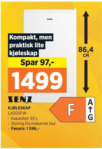 POWER Kjøleskap tilbud