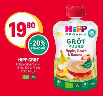 Coop Extra Hipp grøt tilbud